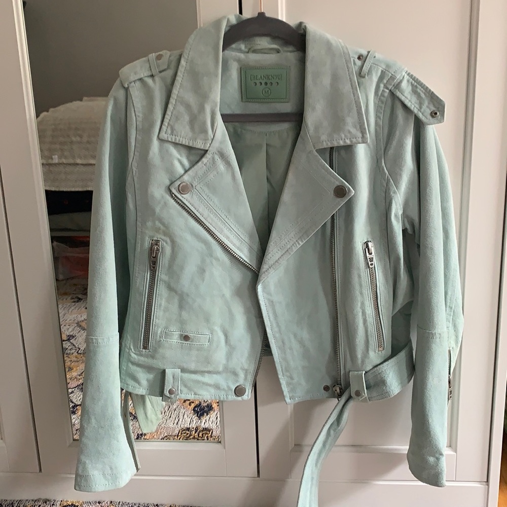 BlankNYC - Seafoam Green Motorcycle Jacket - Size Medium